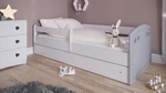 Dětská postel s úložným prostorem Julie 160x80 cm, šedá