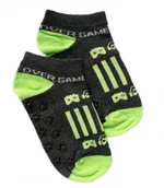 Dětské ponožky s ABS Gameover - grafit, vel. 27-30