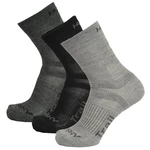 Husky  Trail 3 pack černá/antracit/sv.šedá, L(41-44) Ponožky