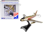 North American Canadair Sabre Fighter Aircraft "Golden Hawks" Royal Canadian Air Force 1/110 Diecast Model Airplane by Postage Stamp