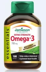 JAMIESON Omega 3 Extra Sila Extra Strenght Essentials 100 cps 100 kapsúl JAMIESON Omega 3 Extra Sila Extra Strenght Essentials 100 cps 100 kapsúl