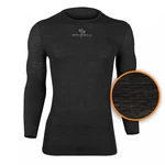 Unisex tričko Brubeck Base Layer s dlouhým rukávem  Graphite  S