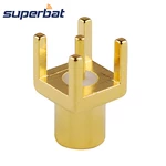 Superbat MCX Center Solder thru hole PCB Mount Female Connector with Solder Post 75ohm RF Coaxial Connector