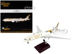 Boeing 777F Commercial Aircraft "Etihad Airways Cargo" Beige with Tail Graphics "Gemini 200 - Interactive" Series 1/200 Diecast Model Airplane by Gem