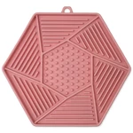 Lízací podložka Epic Pet Lick&Snack hexagon světle růžový