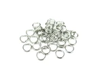 300pcs Round Open Jump Rings, Earring Charms, Shine Silver, 6x0.8mm, Link Chain Connector, Jewelry Making RP038