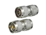 1pcs Connector Adapter N Male Plug to UHF PL259 Male Plug RF Coaxial Converter Straight New