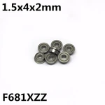 50Pcs F681XZZ 1.5x4x2 mm Flange Bearings Deep Groove Ball Bearing High Quality F681X
