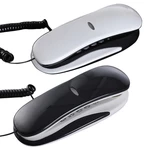 Wall Mountable Corded Telephone Desktop House Phone Seniors Caller Big Button Integrated Telephone for Home Office HXBE