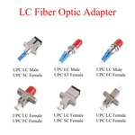 1Pcs Fiber Optic Converter UPC LC Male/Female to UPC FC/LC/SC/ST Female Adapter Single-mode Optical Hybrid Connector