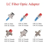 1Pcs Fiber Optic Converter UPC LC Male/Female to UPC FC/LC/SC/ST Female Adapter Single-mode Optical Hybrid Connector