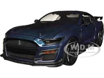 2020 Ford Mustang Shelby GT500 Dark Blue Metallic and Purple Metallic "Pink Slips" Series 1/24 Diecast Model Car by Jada