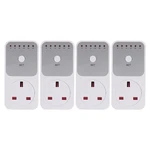 HOT 4X Smart Control Countdown Timer Switch Plug-In Socket Auto Shut Off Outlet UK Plug