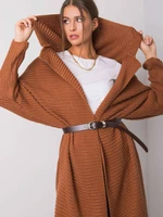 Brown cardigan Och Bella cjok0318. R52