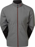 Footjoy HydroLite X Mens Jacket Charcoal/Black/Red XL Chaqueta impermeable