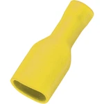 TRU COMPONENTS 1572130 faston zásuvka  Šírka zástrčky: 6.4 mm Hrúbka konektora: 0.8 mm 180 ° úplne izolované žltá 50 ks