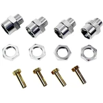 Absima   hliník unášač ráfikov 12 mm na 17 mm + rozšírenia o 15 mm 12 mm 6-hranný   strieborná 1 sada