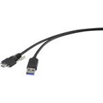 Renkforce #####USB-Kabel #####USB 3.2 Gen1 (USB 3.0 / USB 3.1 Gen1) #####USB-A Stecker, #####USB-C™ Stecker 1.00 m čiern