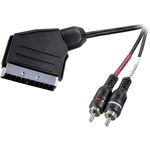 SpeaKa Professional SP-7870676 SCART / cinch audio prepojovací kábel [1x zástrčka scart - 2x cinch zástrčka] 2.00 m čier
