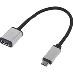 Renkforce USB 3.0 prepojovací kábel [1x USB-C ™ zástrčka - 1x USB 3.2 gen. 1 zásuvka A] RF-USBA-MS-01 opletený