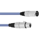 Omnitronic 3022010K XLR prepojovací kábel [1x XLR zástrčka 3pólová - 1x XLR zásuvka 3pólová] 1.50 m modrá