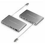 USB Hub HyperDrive Ultimate USB-C Hub (HY-GN30B-GRAY) sivý USB hub • 11 v 1 • pripojenie cez USB-C port • kompaktný dizajn • podpora 4K u HDMI