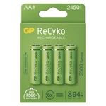 Batéria nabíjacie GP ReCyko, HR06, AA, 2450mAh, NiMH, krabička 4ks (B21254) nabíjacia batéria • typ HR6 (tužka, AA) • minimálna kapacita 2 450 mAh • n