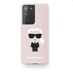 Puzdro Karl Lagerfeld Iconic Full Body pre Samsung Galaxy S21 Ultra - G998B, ružové