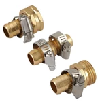 3/4 Male Female Connector Set Garden Hose Repair Mender Kit Hose Connectors Water Hose Pipe Fittings Copper Joint