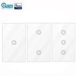 COOLCAM Zwave US Wall Switch 1/2/3 Gang US 908.4MHz Z Wave Wireless Home Automation Remote Control Touch Sensitive Wall