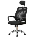 44.6"-48" Adjustable Office Chair Executive Desk Gaming Chair Ergonomic High Back Swivel With 5 Wheels Home