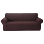 1/2/3 Seaters Velvet Sofa Cover Pure Color Elastic Chair Seat Protector Couch Case Stretch Slipcover Home Office Furnitu