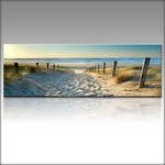 1 Piece Canvas Print Paintings Beach Sea Road Wall Decorative Print Art Pictures FramelessWall Hanging Decorations for H