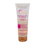 Rimmel London Sun Shimmer Gradual Tan & Toning Moisturiser 4-in-1 125 ml tělový krém pro ženy na dehydratovanou pleť; na rozjasnění pleti