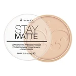 Rimmel London Stay Matte 14 g pudr pro ženy 003 Peach Glow