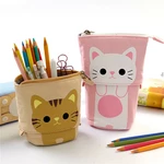 Pen Pencil Case Multifunctional Pen Holder Variable Drop Down Canvas Pencil Bag Stationery Students Supplies