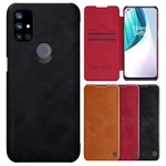 Nillkin for OnePlus Nord N10 5G Case Bumper Flip Shockproof with Card Slot PU Leather Full Cover Protective Case