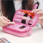 Honana HN-B56 Portable 2 Layers Travel Storage Bag Colorful Cosmetic Makeup Organizer Toiletry