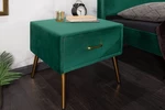 Noční stolek FAIDRA Dekorhome Smaragdová,Noční stolek FAIDRA Dekorhome Smaragdová