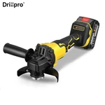 Drillpro 388VF 1280W 8500rpm 3 gears 125mm Brushless Lithium Electric Angle Grinder for Makiita 18V Battery