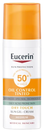 EUCERIN SUN Oil Control Tinted SPF50+ středně tmavý 50 ml