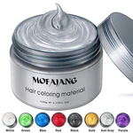 7 Colors Natural Hair Color Wax Instant Colored Hair Temporary Hairstyle DIY Modeling Mud Dye Cream for Men and Women