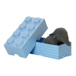 Svetlomodrý úložný box LEGO®