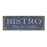 Plechová ceduľa Antic Line Bistro