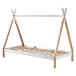 Biela detská posteľ Vipack Tipi, 90 x 200 cm