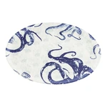 Modro-biely keramický servírovací tanier Villa Altachiara Positano, 40 x 25 cm