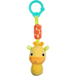 Bright Starts Hračka plyšová chrastítko na C kroužku Chime Along Friends žirafa