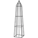 Opora/obelisk BAIRON hranatá kovová černá 155cm