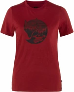 Fjällräven W Abisko Wool Fox Pomegranate Red/Dark Navy XS Koszula outdoorowa