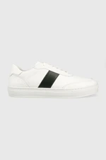 Kožené sneakers boty Tommy Hilfiger bílá barva